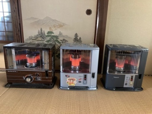 ⭐️決まりました⭐️石油ストーブ　3台セット　着火はライターで