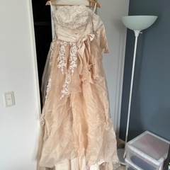 ロングドレス⭐︎ピンク&オフホワイト