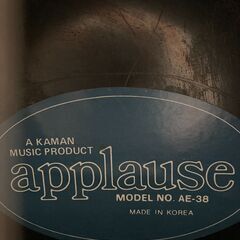 Ovation Applause エレアコギター AE-38　ソフトケース付きの画像