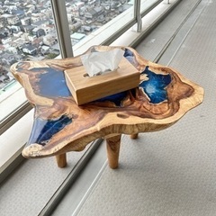 【引き取り限定】オーダー品 レジン センターテーブル 一点の画像