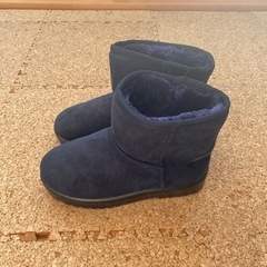 【お取引中】ブーツ　20センチ　ネイビーの画像