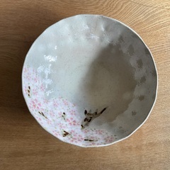 桜の模様の浅鉢(未使用)の画像