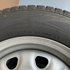 ダンロップ14インチタイヤ＋ホイール4本の画像