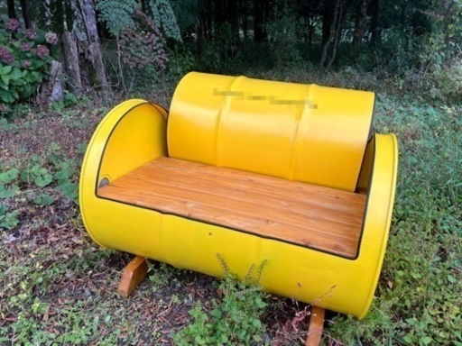 【ガーデンファニチャー】リメイクドラム缶チェアお作り致します