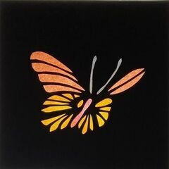 薔薇と蝶の切り絵講座予約受付中の画像