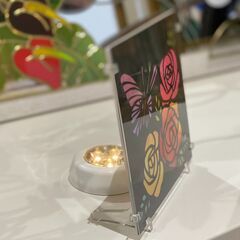 薔薇と蝶の切り絵講座予約受付中の画像