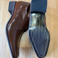【受渡完了】メンズフォーマル革靴27.0茶の画像