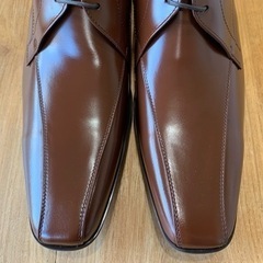 【受渡完了】メンズフォーマル革靴27.0茶の画像