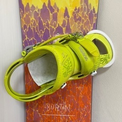 スノボー板、ビンディングセットの画像