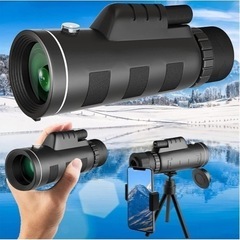 【値下げ】【新品】単体望遠鏡40 x 60高倍率搭載 広角対応 ...