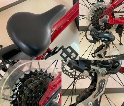 26インチ 4SEASONS ファットバイク X7 タイヤ 26×4.0 自転車 赤