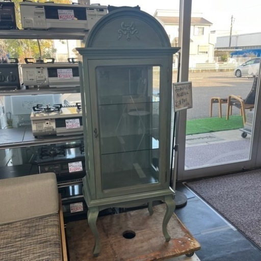 Lynn Hollyn リンホーリン ガラスキャビネット キャビネット 飾り棚 キュリオケース コレクションボード コレクションケース カントリー エレガント