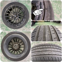 タイヤ(215/45R18)ホイール(Weds Sport 5x100)セット