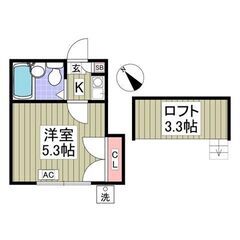 💙フリーレント1ヶ月！敷礼０！《1K》柏市♦初石駅から徒歩14分...