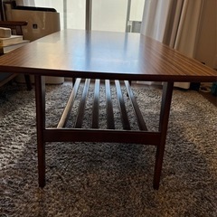 値下げ交渉可　超美品【カリモク60】リビングテーブル大 幅119cm T36400 の画像