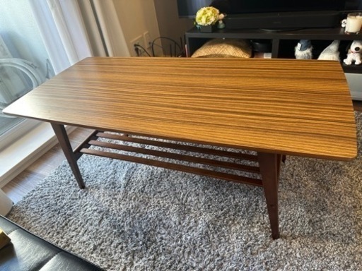 値下げ交渉可　超美品【カリモク60】リビングテーブル大 幅119cm T36400