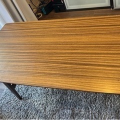 値下げ交渉可　超美品【カリモク60】リビングテーブル大 幅119cm T36400 の画像