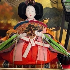 雛人形ガラスケース入りの画像
