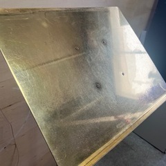 店舗用 サインスタンド ゴールド メニュー看板 全高120cm メニュー展示などに ディスプレイ台サイズ W450 H350 店舗什器 中古品 ③の画像