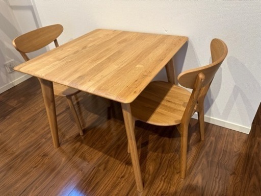 【美品】2人用ダイニングテーブルセット