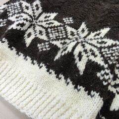 INDIGENOUS DESINGS ルーマニア製 ボトルネック ノルディック柄 セーター ウール100％ ハンドメイド オールド 二ット 札幌市 中央区 南12条の画像