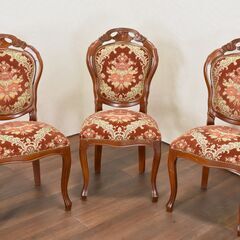 ヤ取終了7/4】≪yt226Bジ≫ アンティーク調 猫脚ダイニングチェア 3