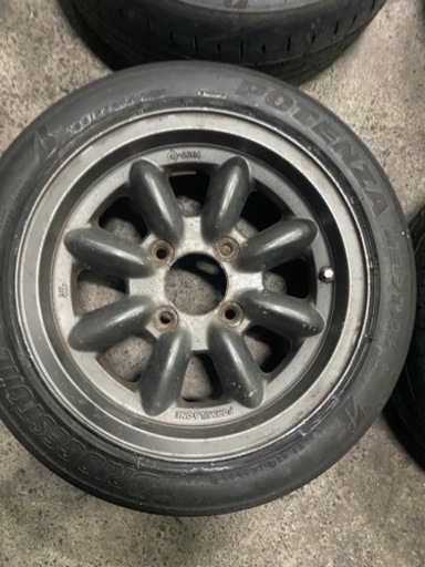 パナスポーツ　フォーミュラワン　4HPCD114.3 6j+16 14インチ　165/55r14 RE-71RS付き　