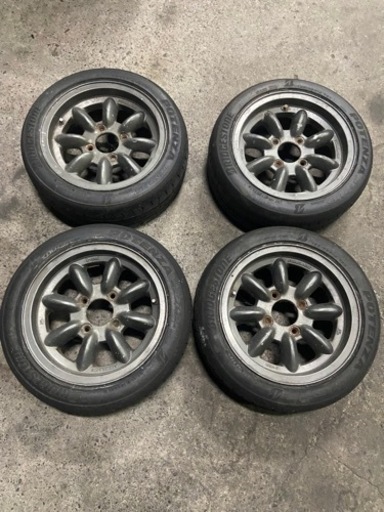 パナスポーツ　フォーミュラワン　4HPCD114.3 6j+16 14インチ　165/55r14 RE-71RS付き