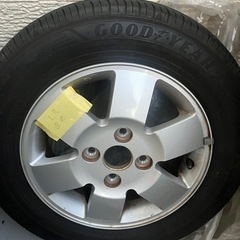 スズキ 純正アルミホイールタイヤ付き 155/70R13の画像