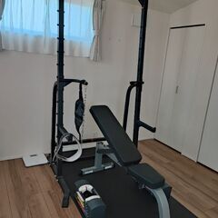 ホームジムセット　ハーフラック・インクラインベンチ・可変ダンベル