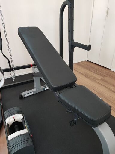 ハーフラック・ベンチ・ダンベルセット ストレングスセットR50K プレスベンチ + ラバーバーベルダンベル