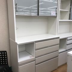 ★ジモティ割あり★ ニトリ 食器棚 ホワイト H206×W120...