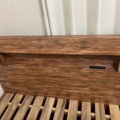 木目調ベッドフレーム(シングル)の画像