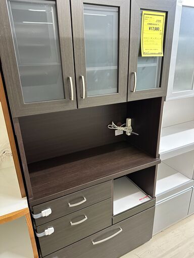 ジモティ来店特価!!　食器段　ダークブラウン　　J-0203