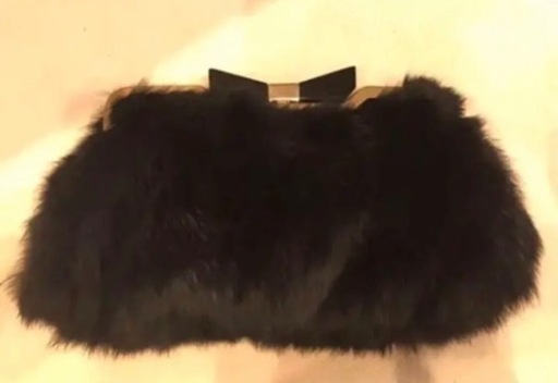 新品☆rouge vif☆リアルファー・バッグ☆２way☆ショルダー・クラッチ