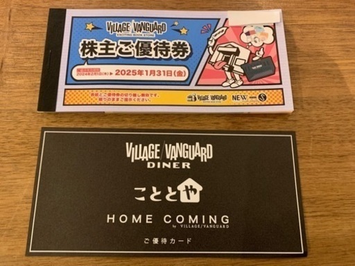 ヴィレッジヴァンガード ヴィレヴァン 株主優待券 11枚 11000円分 ヴィレッジバンガード　株主優待券11,000円分