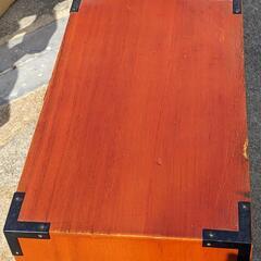 和風木製引き出し（３段）の画像