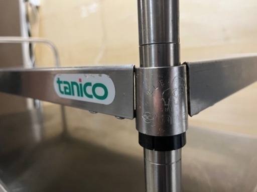 Tanico タニコー ステンレスワゴン エレファント移動台 直径13cmキャスター付 W1200 D610 業務用 サービスワゴン 3段 中古品 ③
