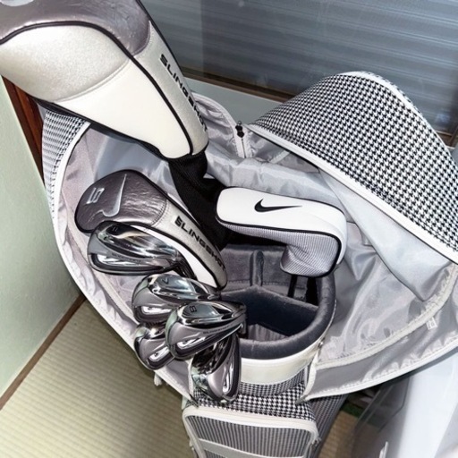 早い者勝ち❗️NIKE SLINGSHOTゴルフセット クラブ8本/キャディバッグ【美品】