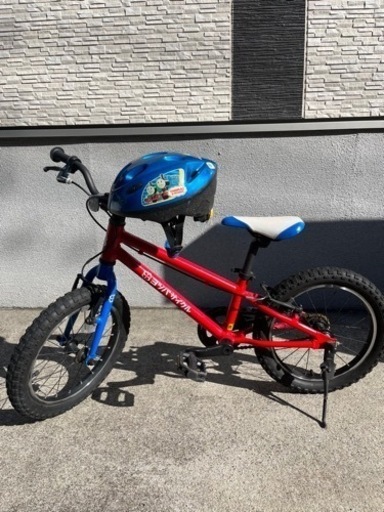 ヨツバサイクル 16インチ ヒーローレッド 子供自転車
