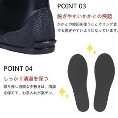【2/12(月)まで】レインブーツ24.0cmの画像