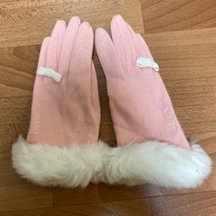 レディース　手袋　ピンク