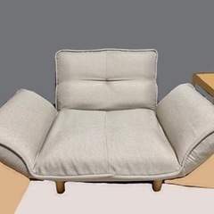 1人用カウチソファ（ベージュ）