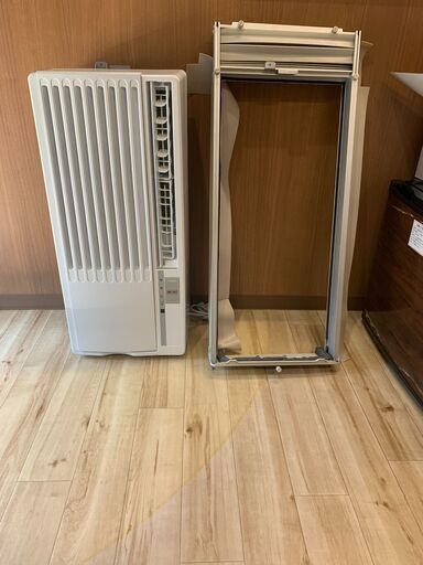 【直接引取限定】保証書ありハイアール窓用エアコン2021年製（ノンドレン／窓枠付き）