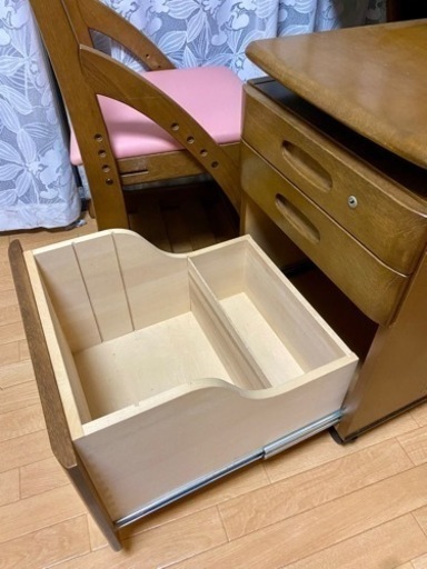 美品　学習机フルセット　カリモク