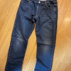 キッズ デニム 裏起毛160 