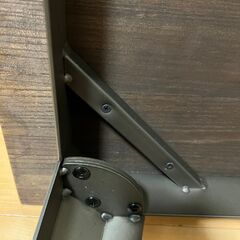 天然木 スチールフレーム ダイニングテーブル ヴィンテージ 80x80x70の画像