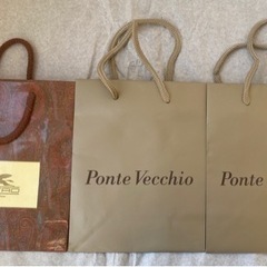 紙袋 ブランド ショップ袋 ポンテベッキオ エトロ まとめ売りの画像