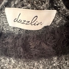 dazzlin シャギー切替ニットチュニックの画像