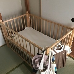 【取引交渉中】ベビーベッド差し上げます（購入して半年程度）